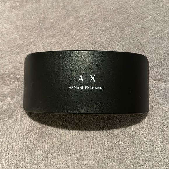 Armani Exchange Accessories - Armani Exchange AX Large Case for Glasses Sunglasses Black Hard‎ Clam She…